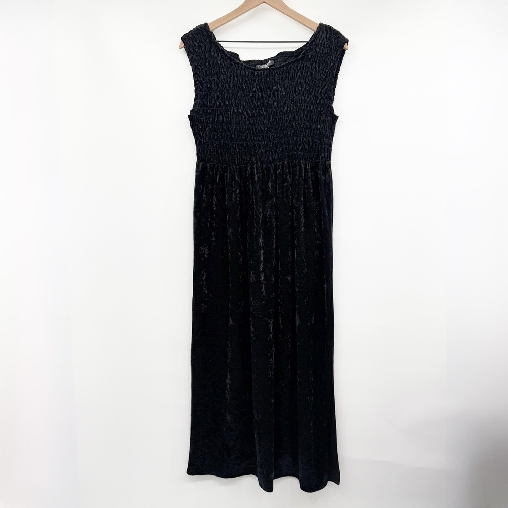 Vintage 90s All That Jazz‎ Velvet Witchy Dress in Black Size 8